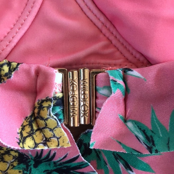 Wildfox pineapple ruffle swim top - Picture 5 of 8